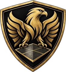 Client logo: eagle shield